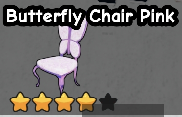 Butterfly Chair Pink as shown in the retained Karinderya shop screenshot