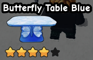 Butterfly Table Blue as shown in the retained Karinderya shop screenshot